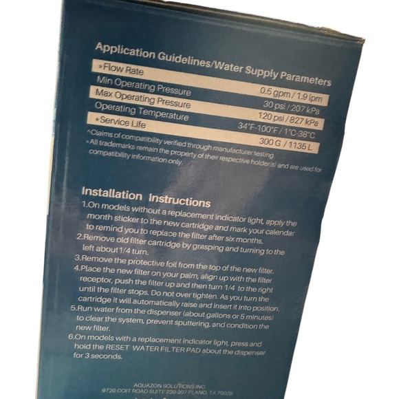 Water Filter Replacement - Blue - Picture 5 of 5